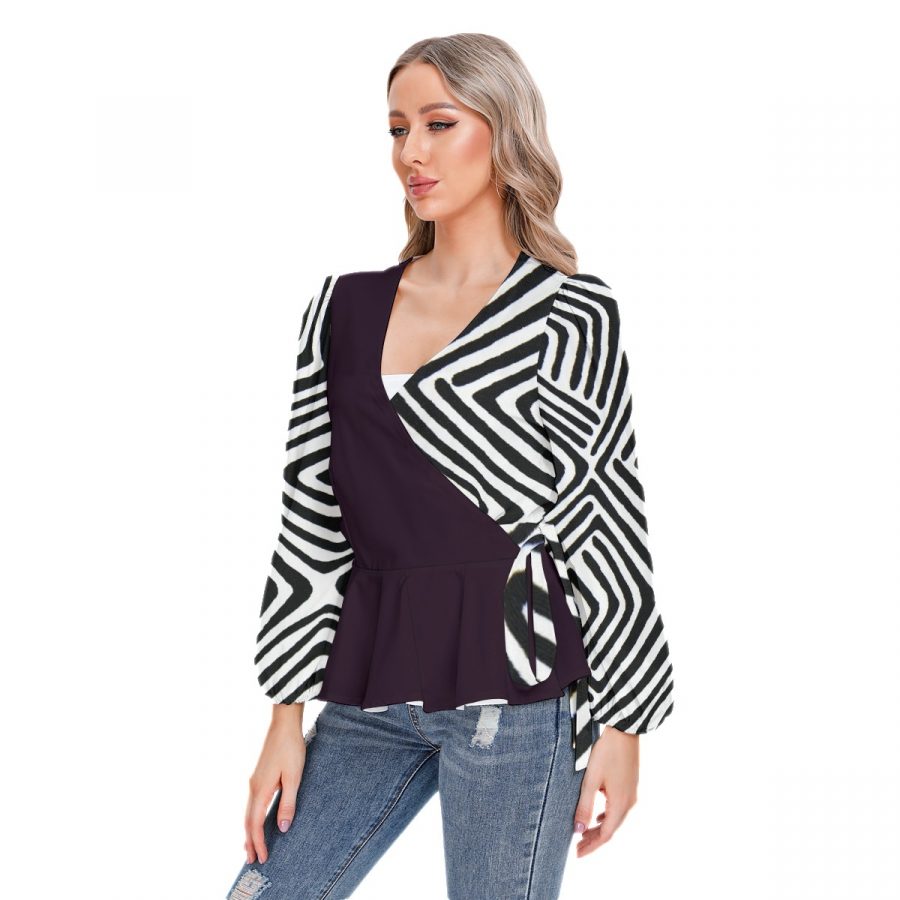 All-Over Print Women's Long Sleeve Shirt - Image 3