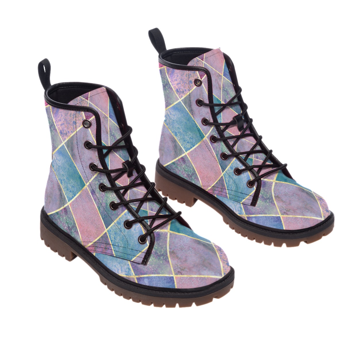 All-Over Print Women's Martin Short Boots