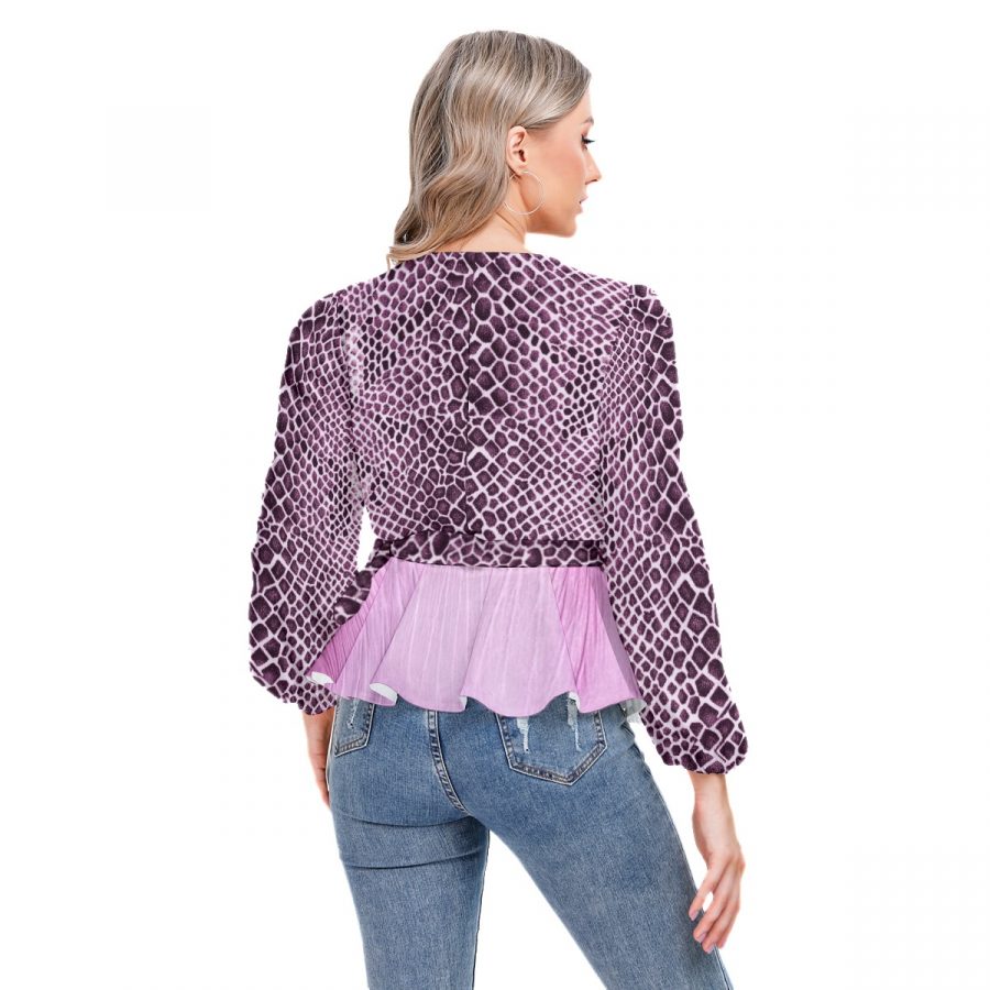 All-Over Print Women's Long Sleeve Shirt - Image 4