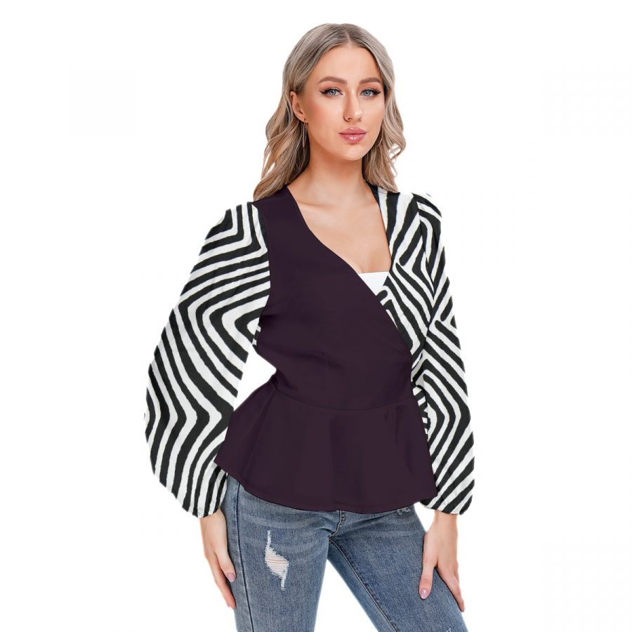 All-Over Print Women's Long Sleeve Shirt - Image 2