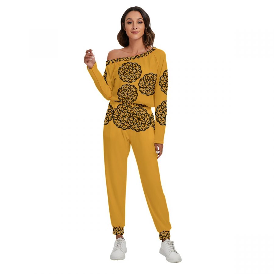 All-Over Print Women's Off-Shoulder Jumpsuit