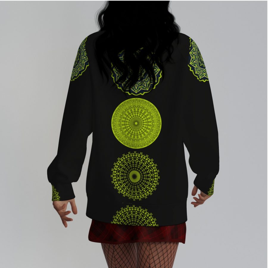 All-Over Print Women's Raglan Sleeve Sweatshirt - Image 3