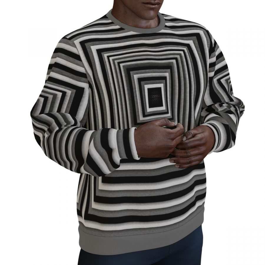 All-Over Print Men's Thicken Sweater - Image 2