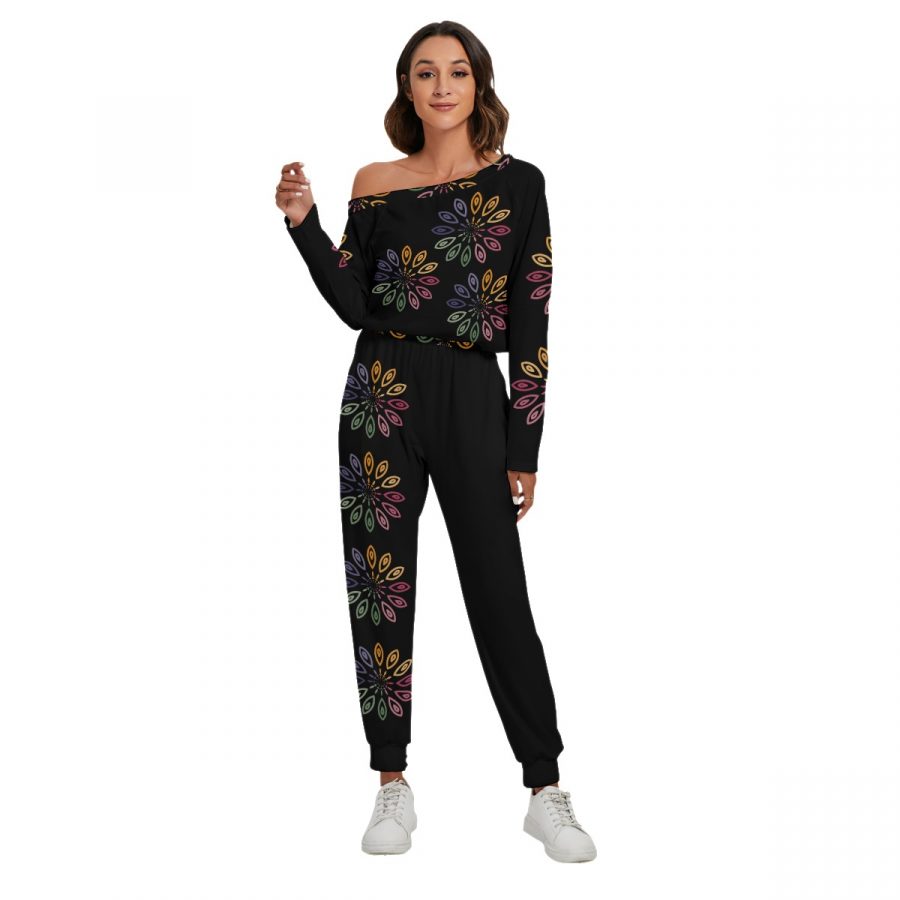 All-Over Print Women's Off-Shoulder Jumpsuit