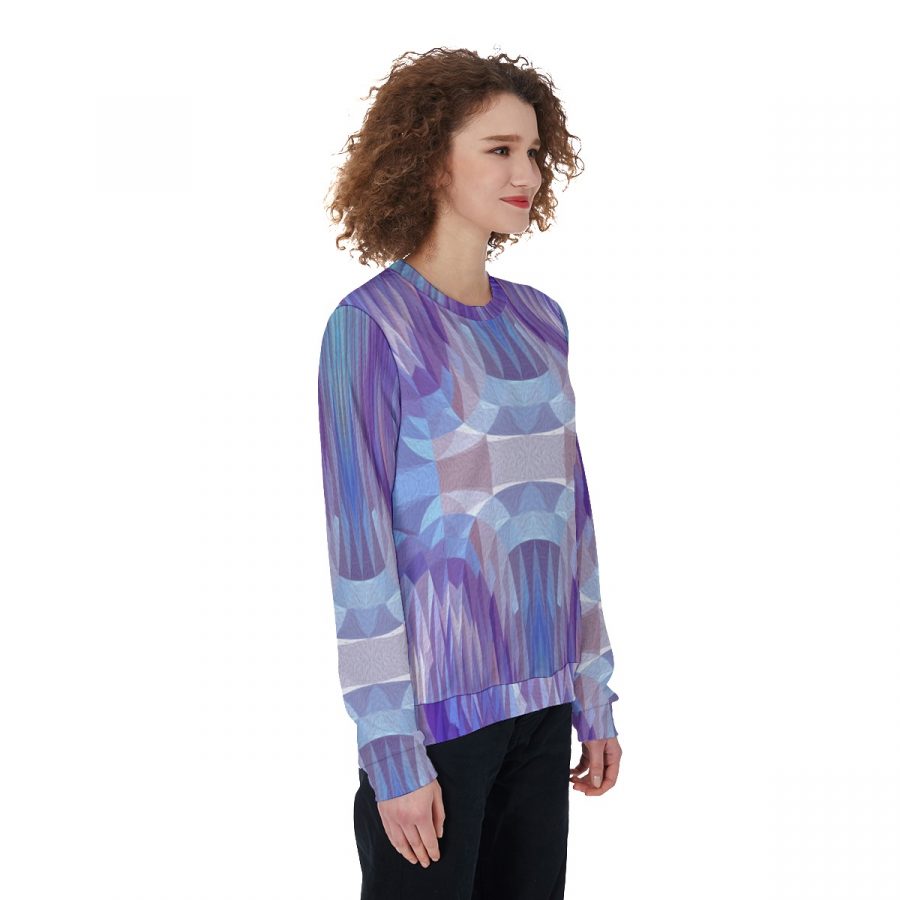 All-Over Print Women's Loose Sweatshirt - Image 2