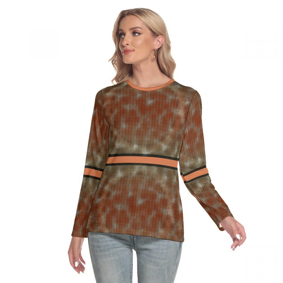 All-Over Print Women's O-neck Long Sleeve T-shirt