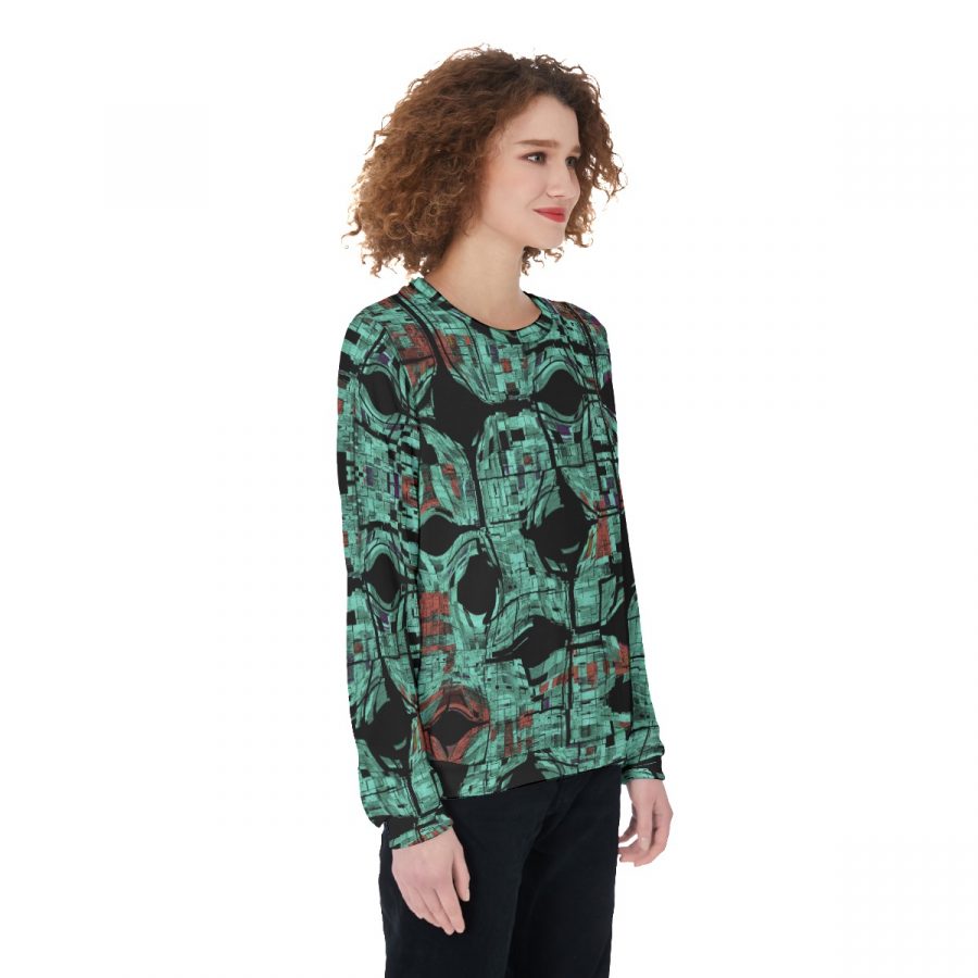 All-Over Print Women's Thicken Sweater - Image 2