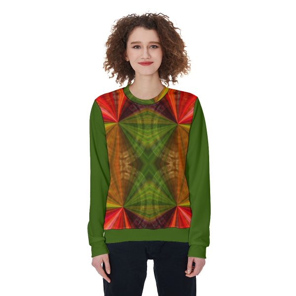 All-Over Print Women's Heavy Fleece Sweatshirt