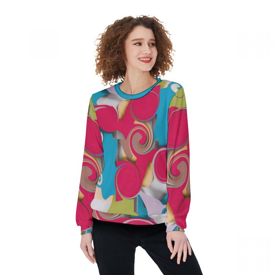 All-Over Print Women's Thicken Sweater