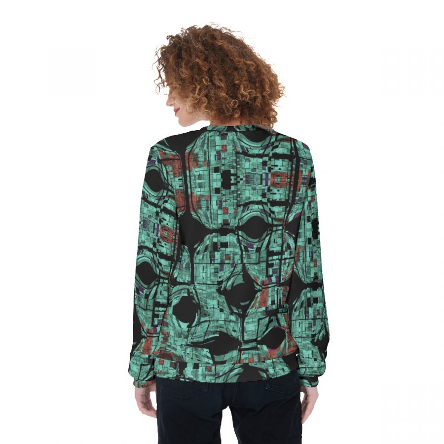 All-Over Print Women's Thicken Sweater - Image 3