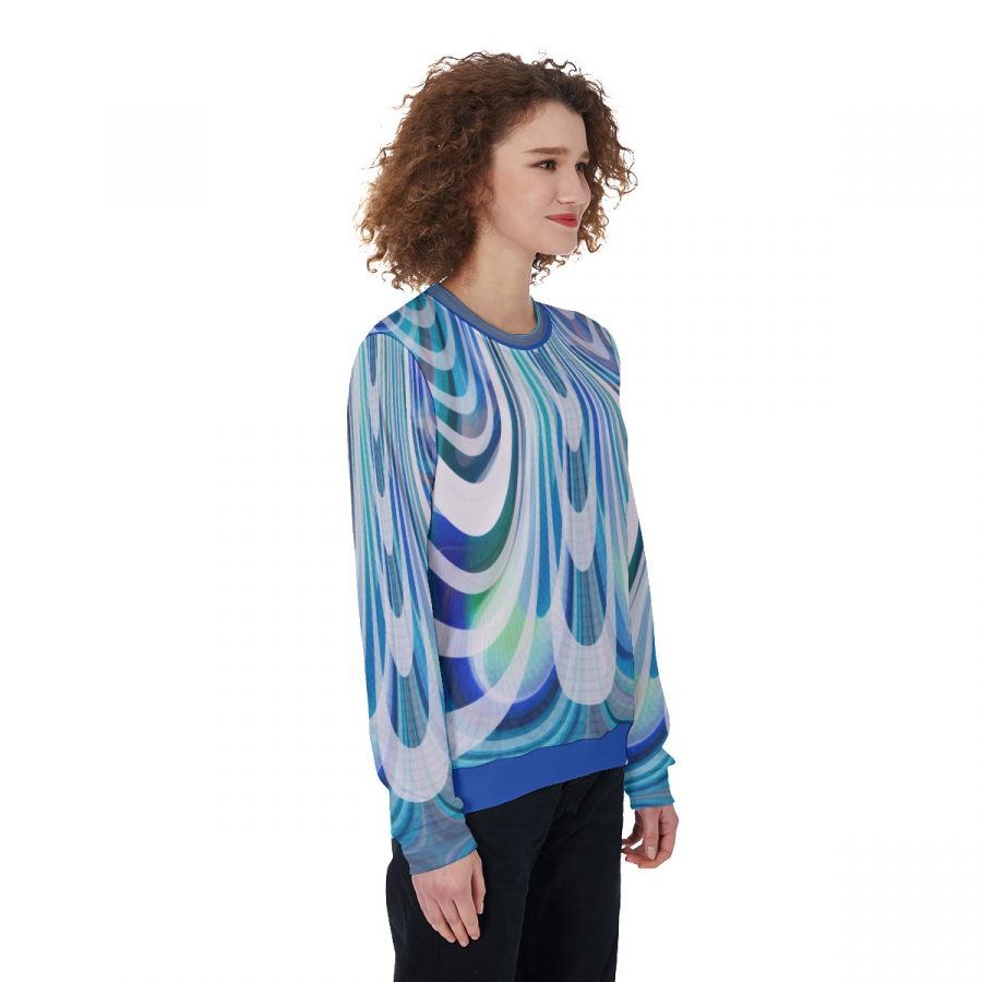 All-Over Print Women's Loose Sweatshirt - Image 2