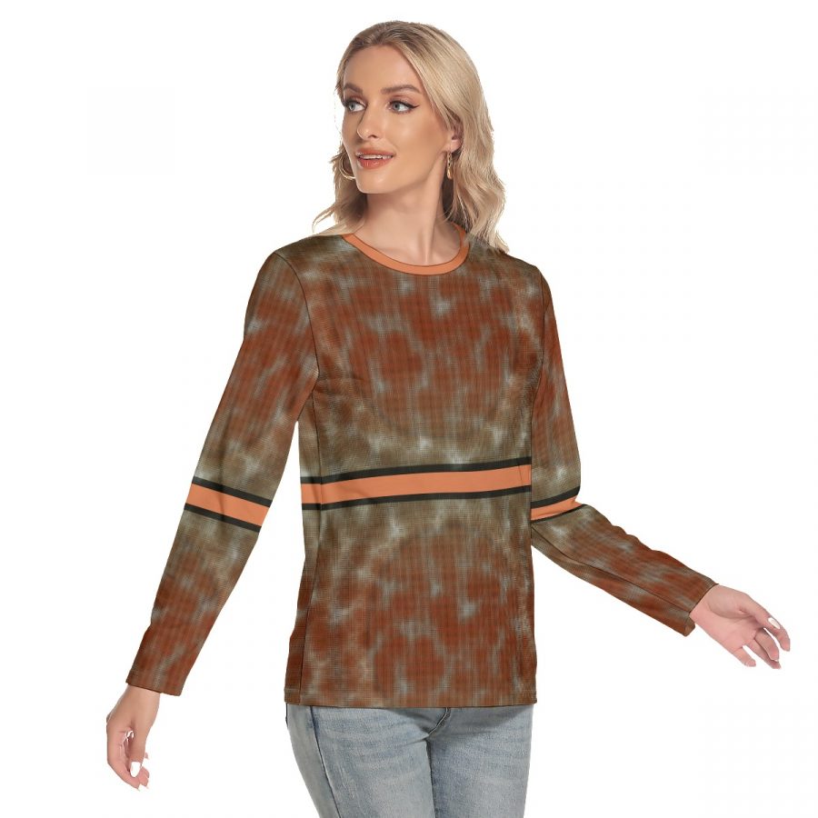 All-Over Print Women's O-neck Long Sleeve T-shirt - Image 2