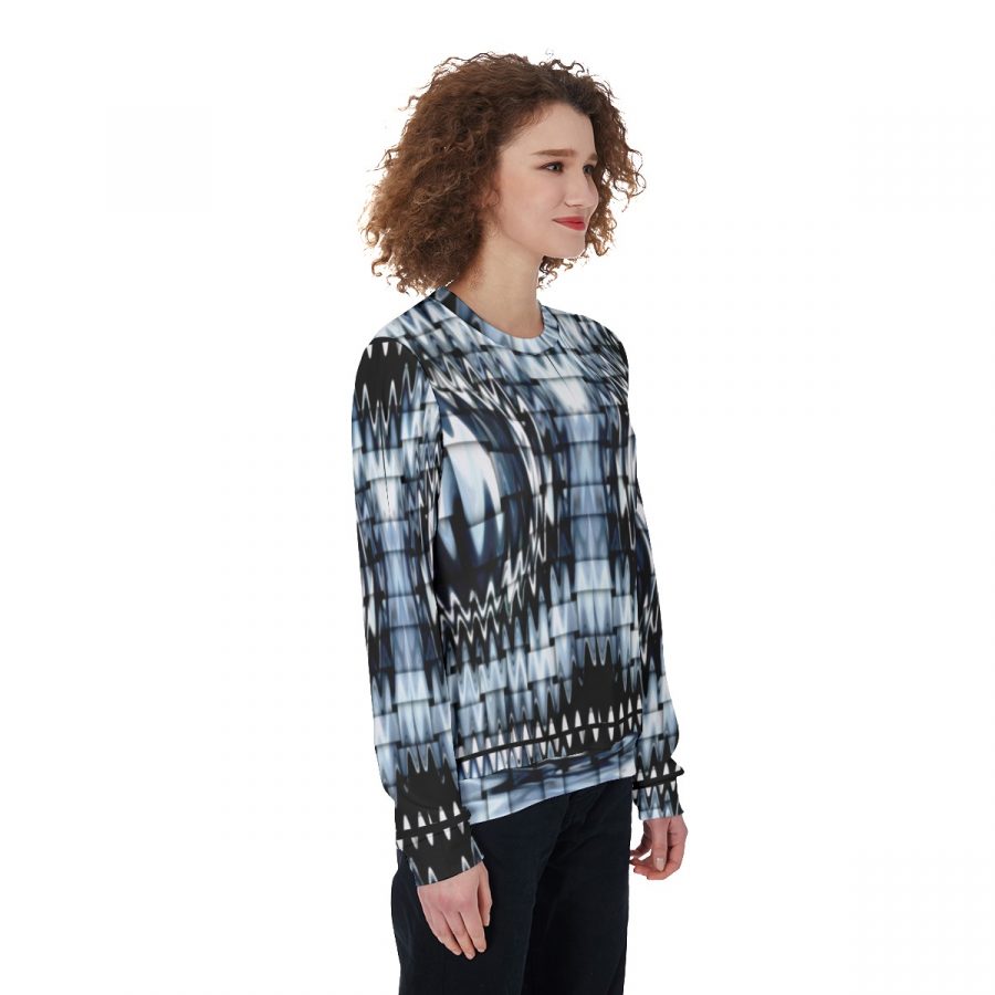 All-Over Print Women's Loose Sweatshirt - Image 2