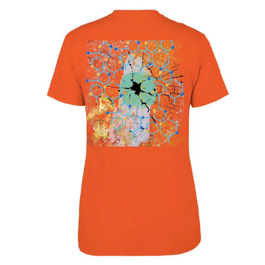 Women's Double Side Printing Crew Neck T-shirt | Gildan 180GSM Cotton (DTG) - Image 2