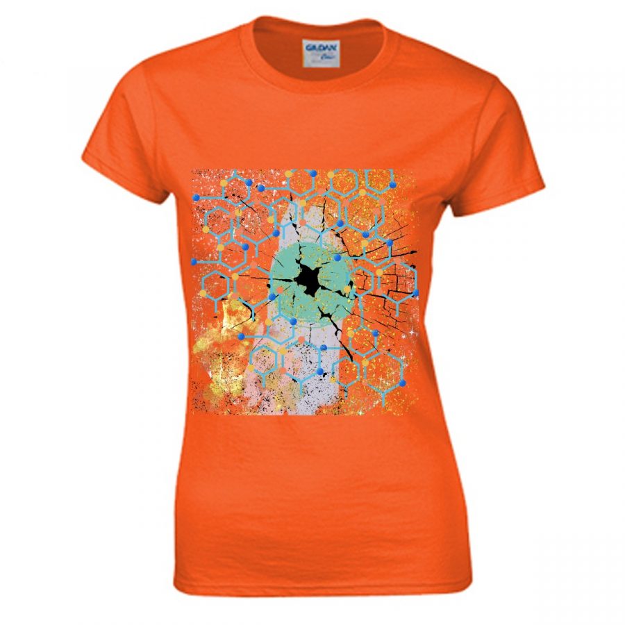 Women's Double Side Printing Crew Neck T-shirt | Gildan 180GSM Cotton (DTG)