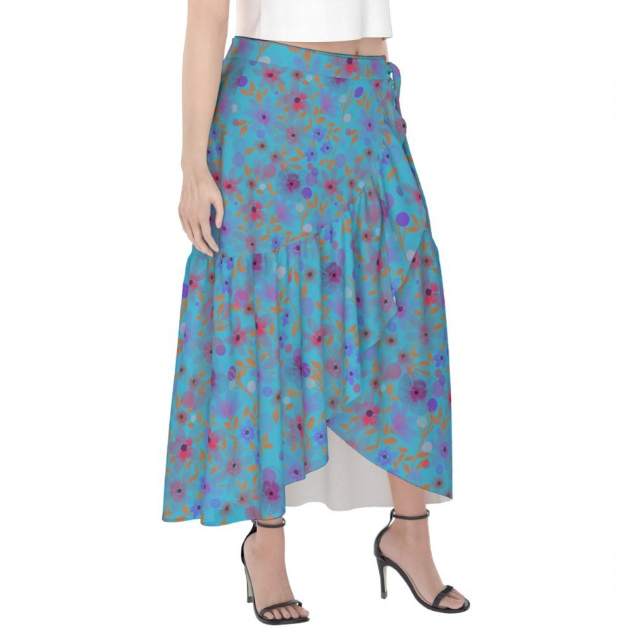 All-Over Print Women's Wrap Skirt - Image 5