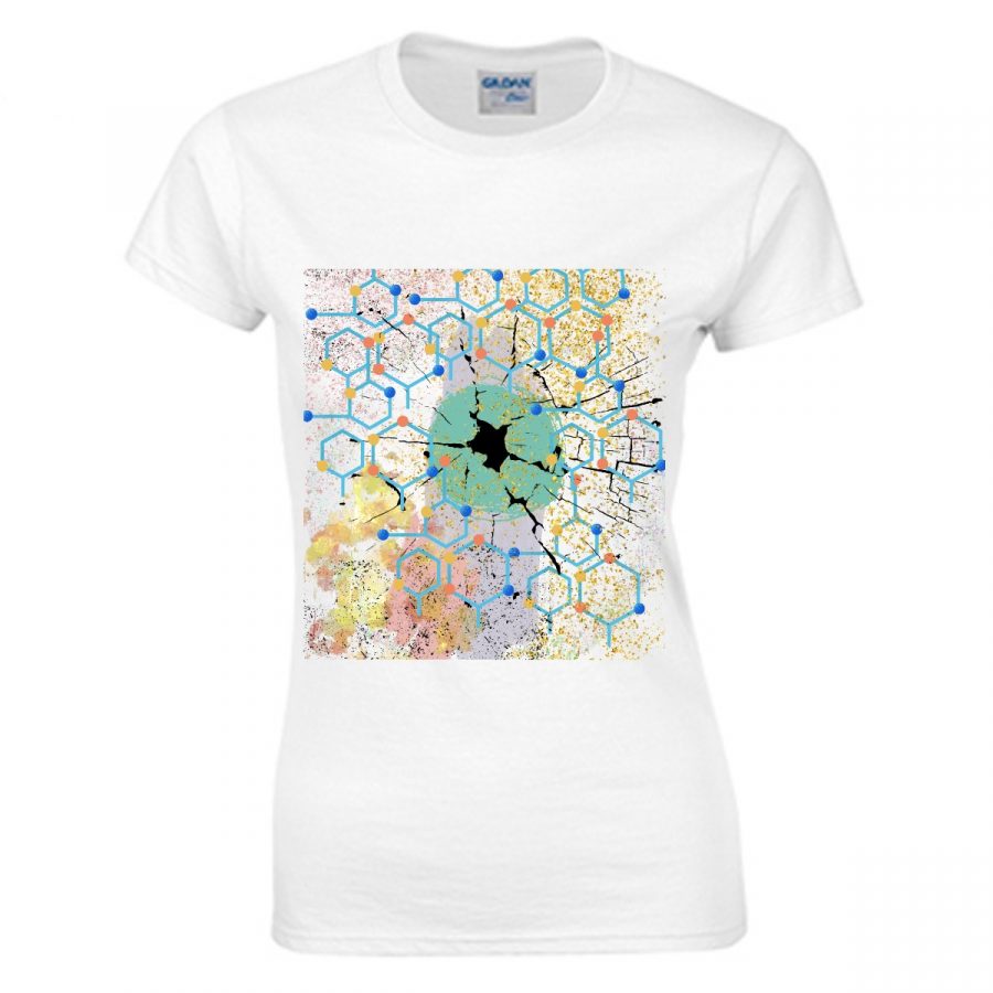 Women's Double Side Printing Crew Neck T-shirt | Gildan 180GSM Cotton (DTG) - Image 8