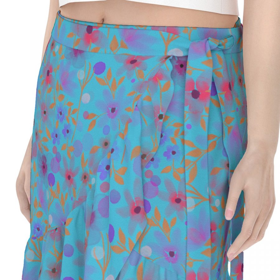 All-Over Print Women's Wrap Skirt - Image 7