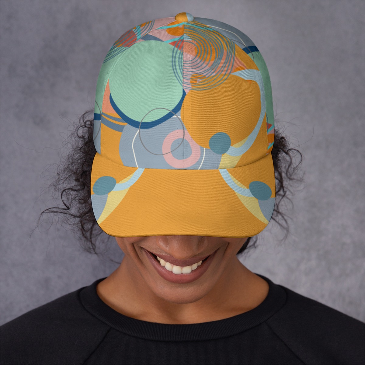 All-Over Print Peaked Cap