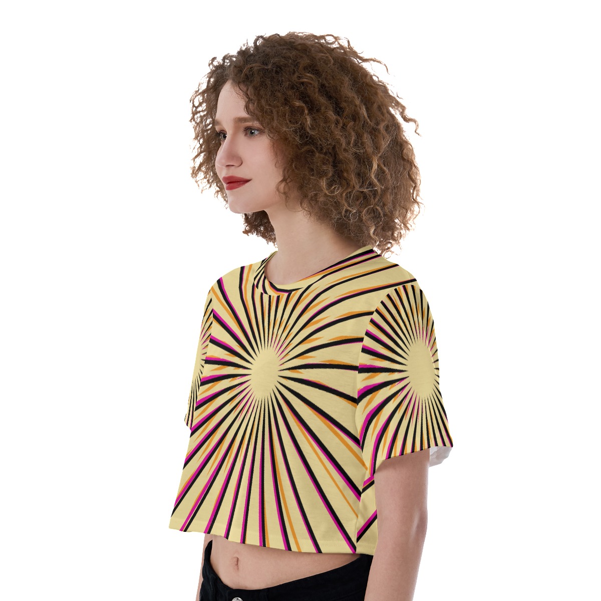 All-Over Print Cropped T-Shirt - Image 3