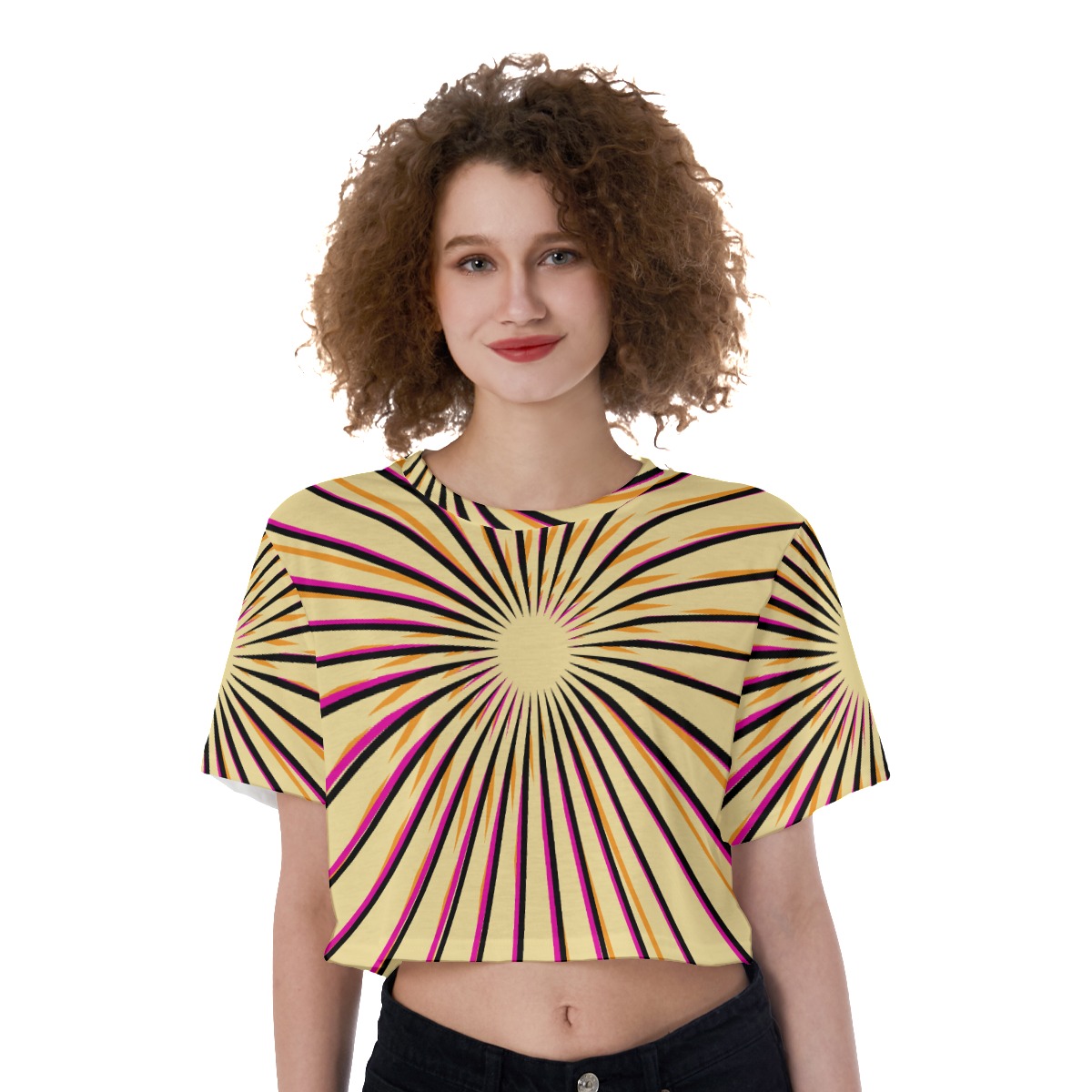 All-Over Print Cropped T-Shirt
