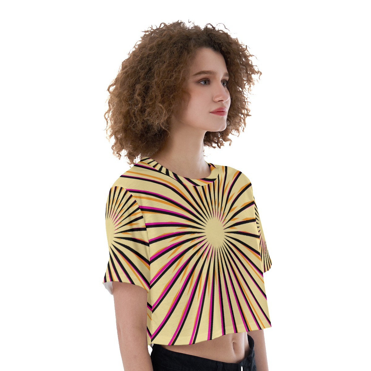 All-Over Print Cropped T-Shirt - Image 2