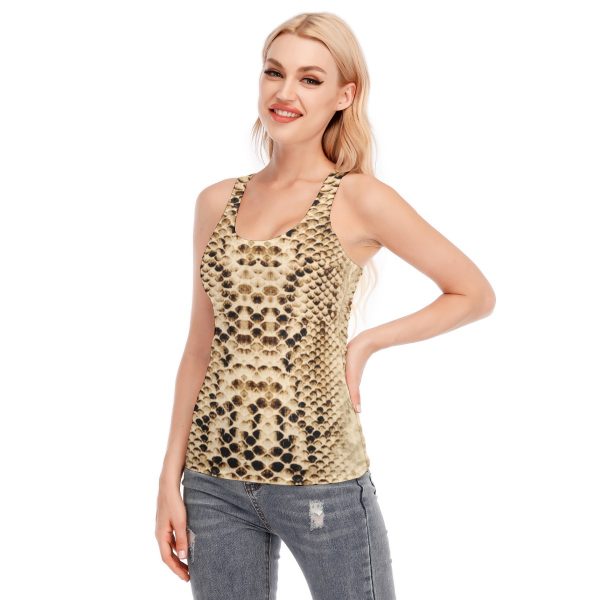 All-Over Print Women's Racer Vest | 190GSM Cotton