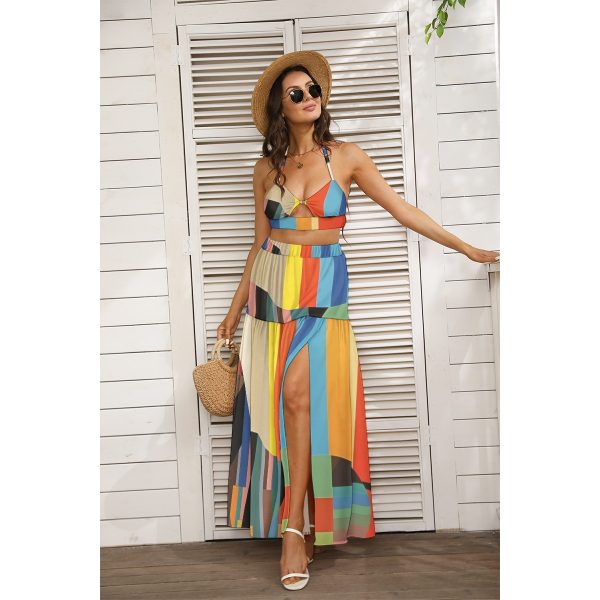 All-Over Print Women's Tie Back Wrap Dress