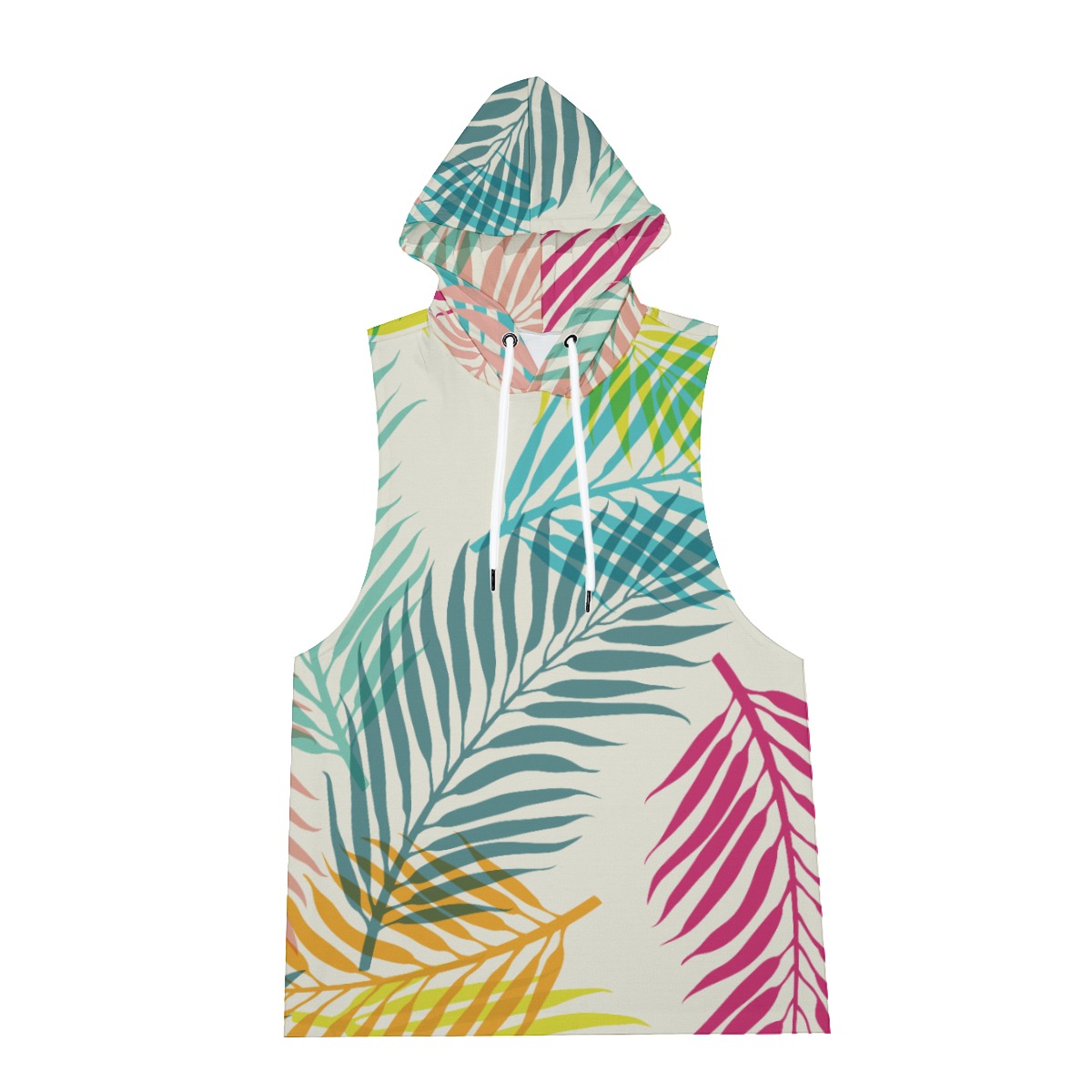 All-Over Print Men's Sleeveless Vest And Shorts Set - Image 2