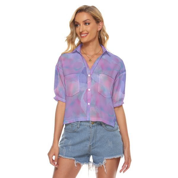 All-Over Print Women's V-neck Shirts