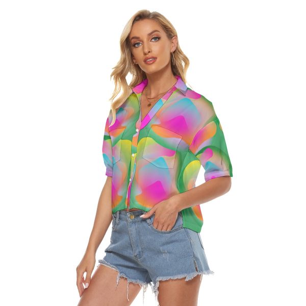 All-Over Print Women's V-neck Shirts