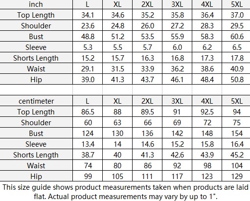 All-Over Print Women's Drop-Shoulder T-Shirt with Side Split and Shorts (Plus Size) - Image 5