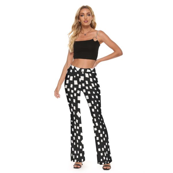 All-Over Print Women's Skinny Flare Pants