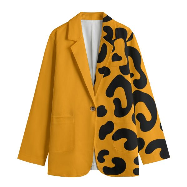 All-Over Print Women's Leisure Blazer | 245GSM Cotton