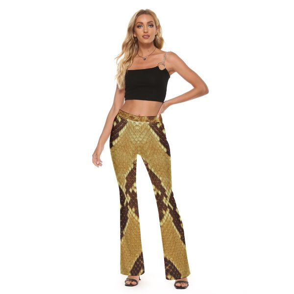 All-Over Print Women's Skinny Flare Pants