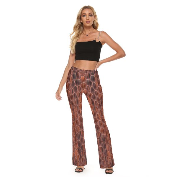 All-Over Print Women's Skinny Flare Pants