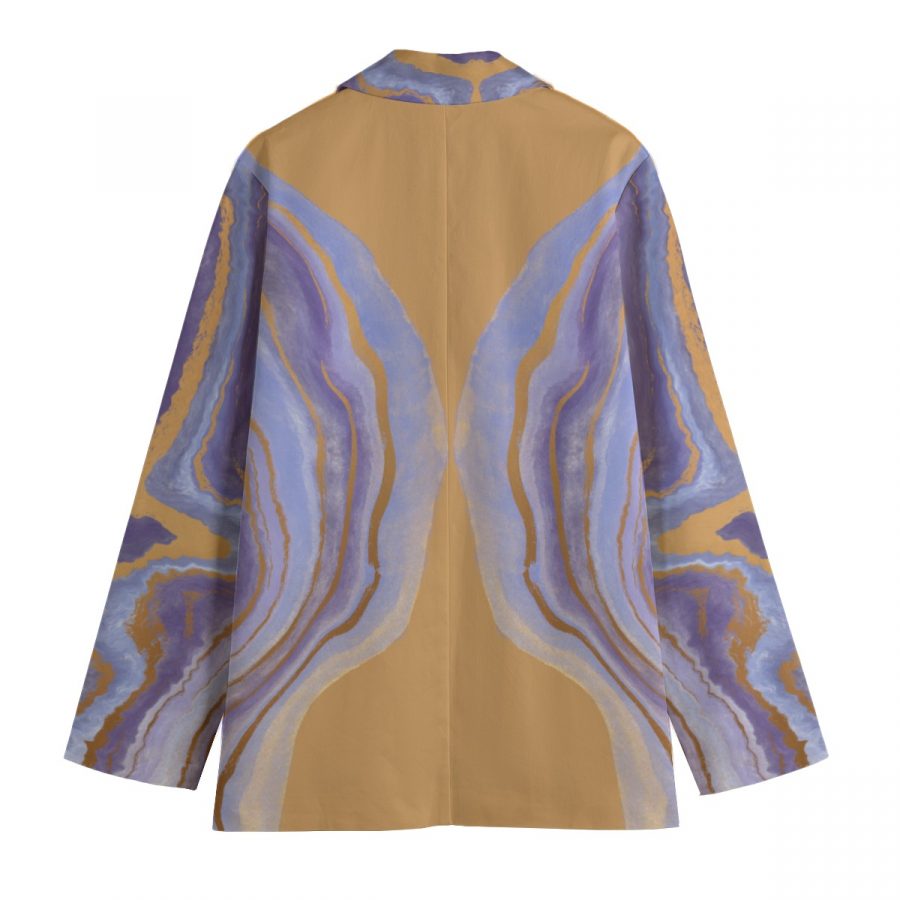 All-Over Print Women's Leisure Blazer | 245GSM Cotton - Image 2