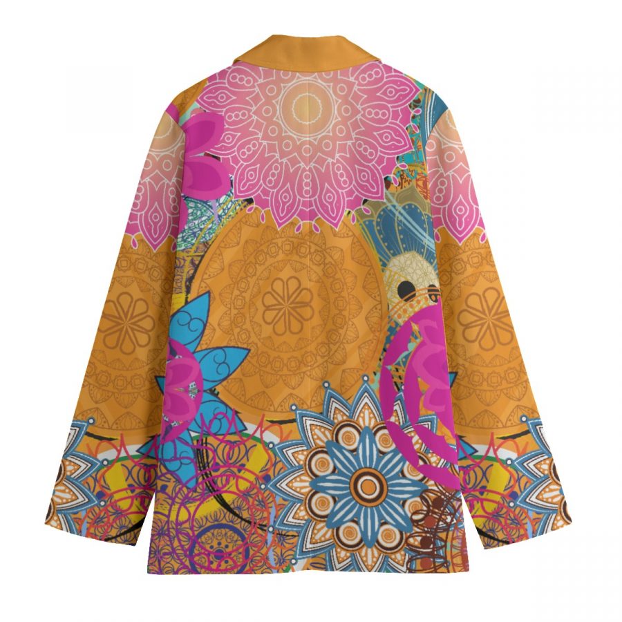 All-Over Print Women's Leisure Blazer | 245GSM Cotton - Image 2