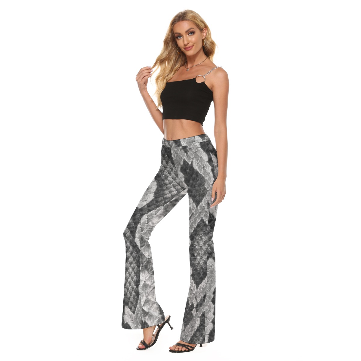 All-Over Print Women's Skinny Flare Pants