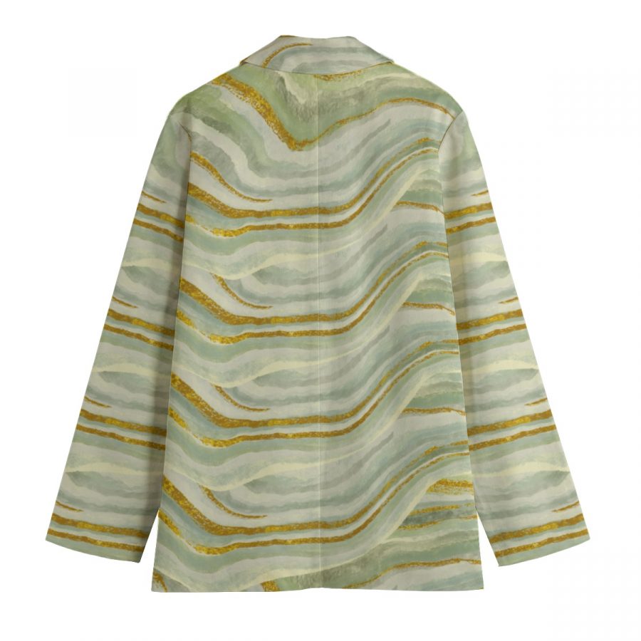 All-Over Print Women's Leisure Blazer | 245GSM Cotton - Image 2