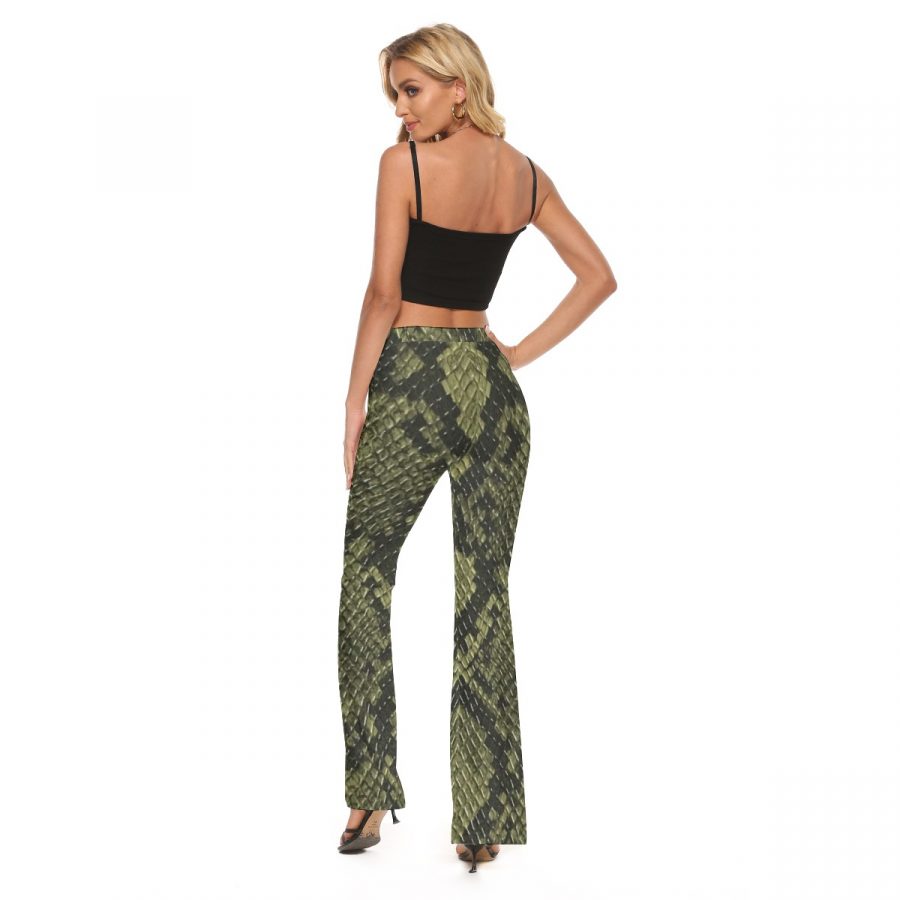 All-Over Print Women's Skinny Flare Pants - Image 4