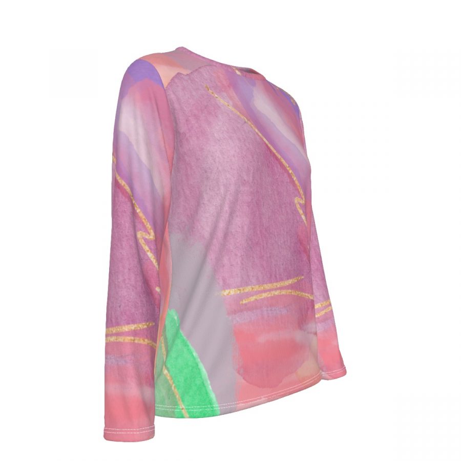 All-Over Print Women's Oversized T-shirt | 190GSM Cotton - Image 3
