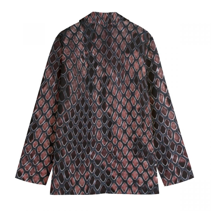 All-Over Print Women's Leisure Blazer | 245GSM Cotton - Image 2