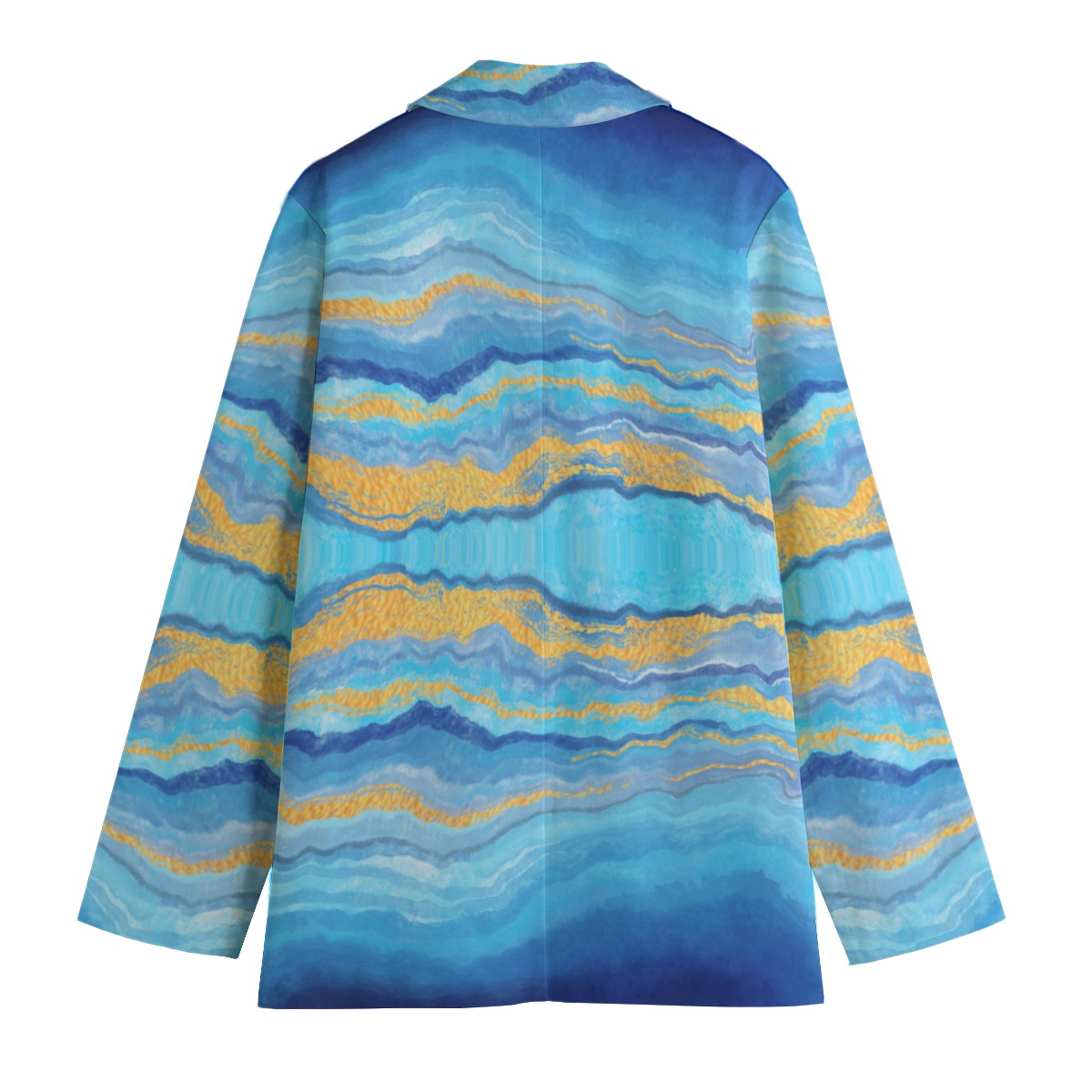 All-Over Print Women's Leisure Blazer | 245GSM Cotton - Image 2