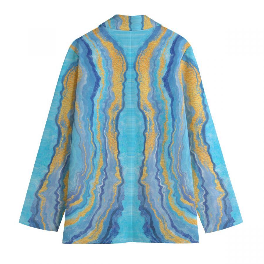 All-Over Print Women's Leisure Blazer | 245GSM Cotton - Image 2