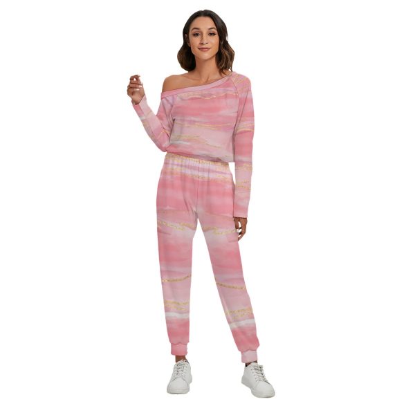 All-Over Print Women's Off-Shoulder Jumpsuit