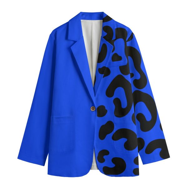All-Over Print Women's Leisure Blazer | 245GSM Cotton