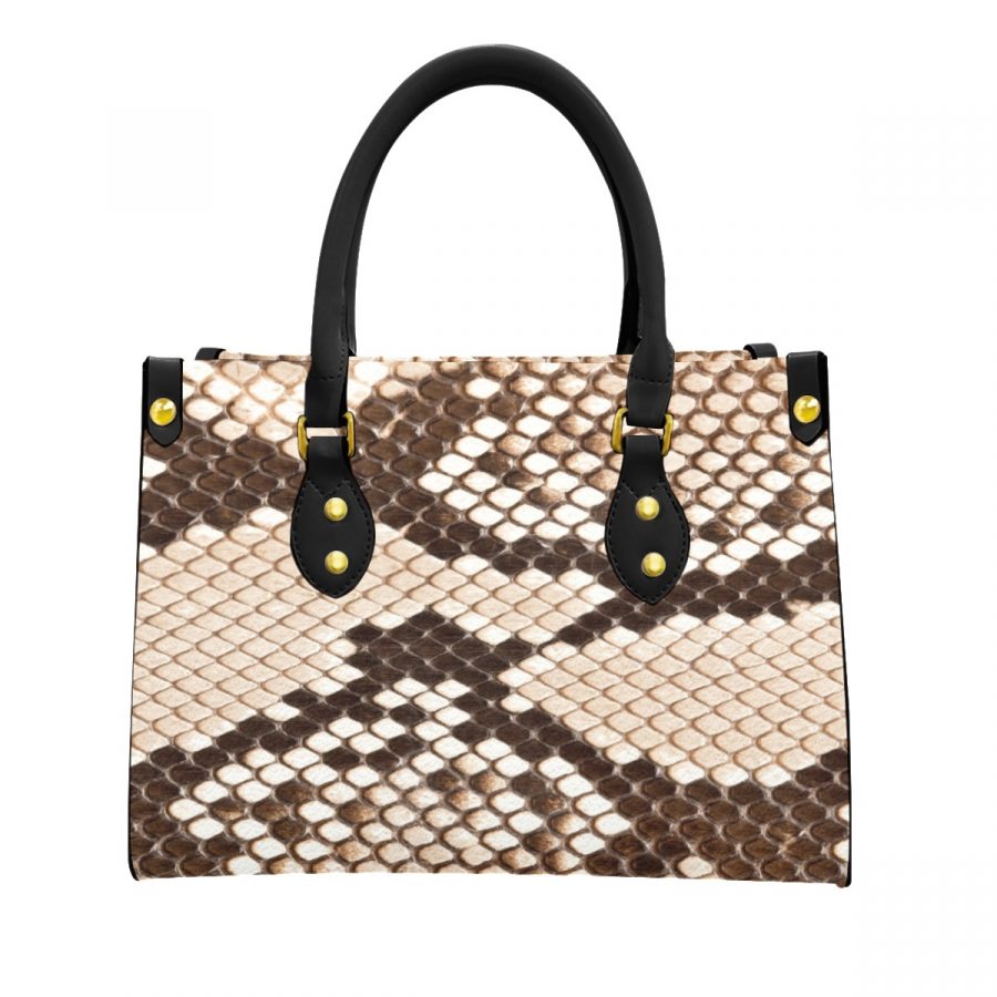 Women's Tote Bag With Black Handle