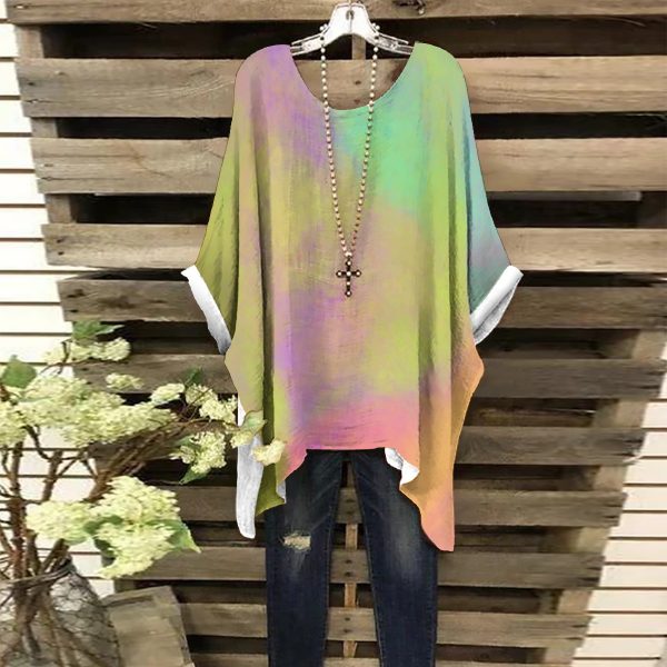 All-Over Print Women's Bat Sleeve Shirt