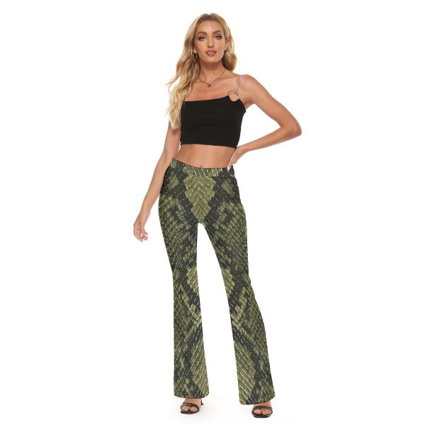 All-Over Print Women's Skinny Flare Pants